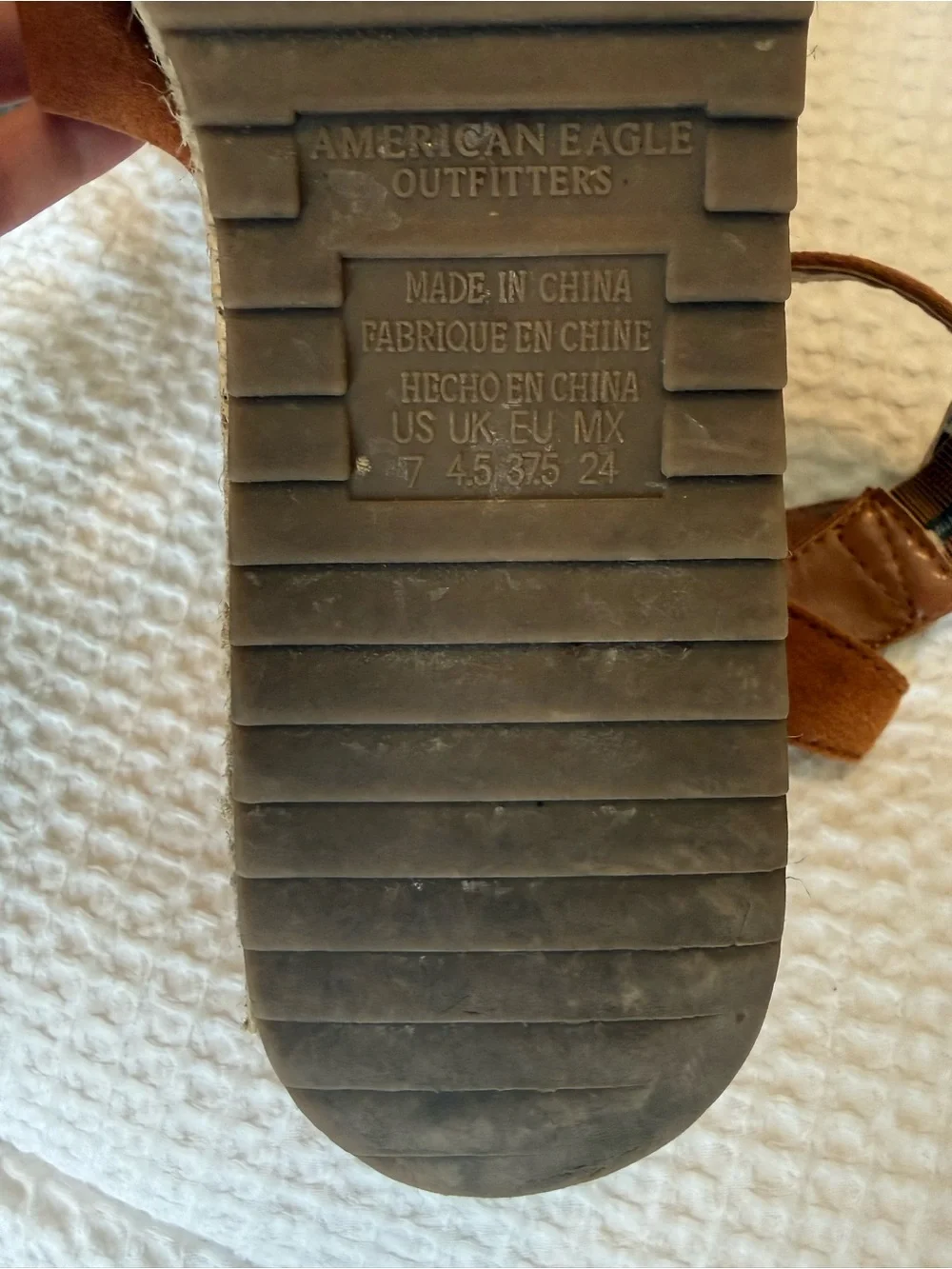 American Eagle Platform Espadrille Wedge Sandals